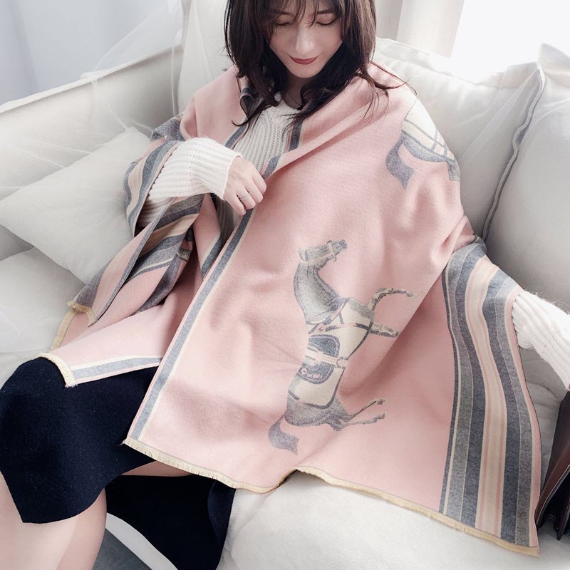 Khăn quàng cổ cao cấp len Cashmere cho nữ KQ-WD19 làm quà tặng