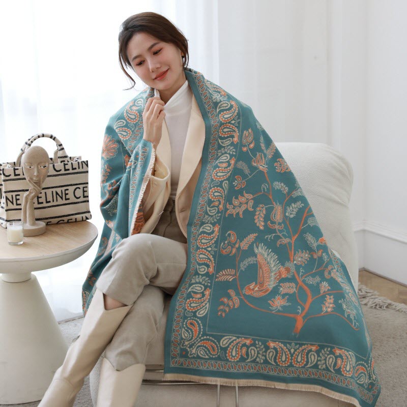 Khăn quàng cổ cao cấp len Cashmere cho nữ KQ-WD26