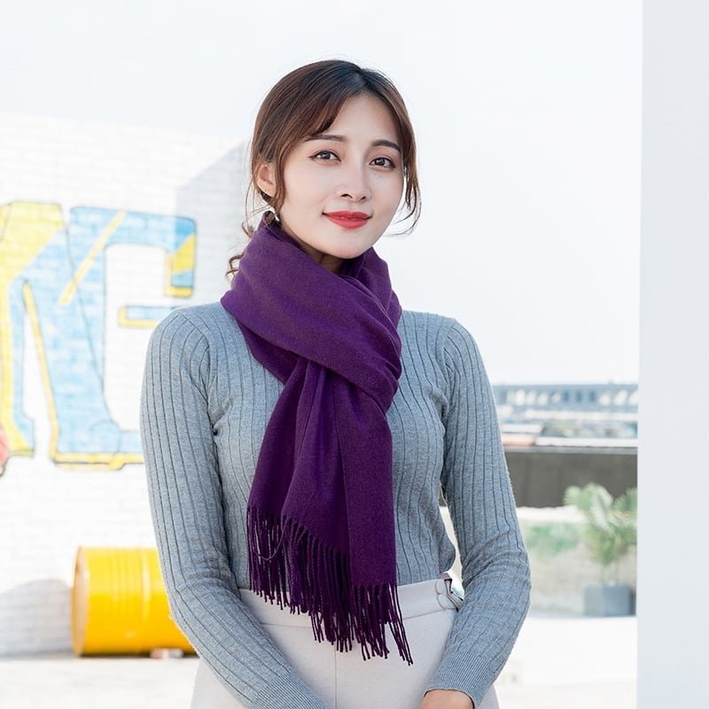 giới thiệu về khăn len tròn