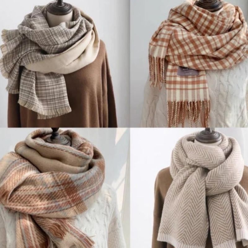 giới thiệu về khăn len tròn