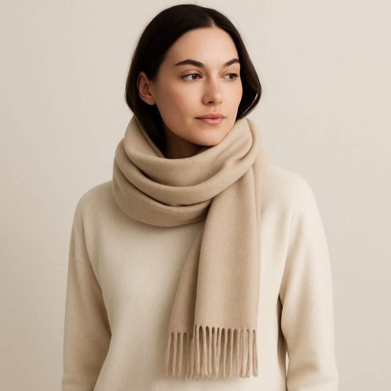 khăn cashmere trơn 