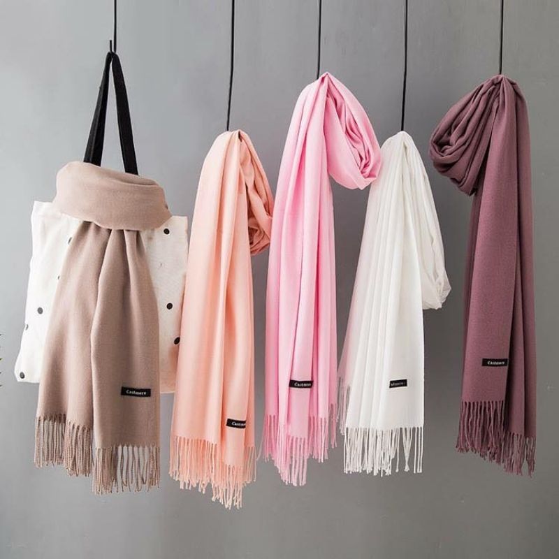 khăn cashmere trơn