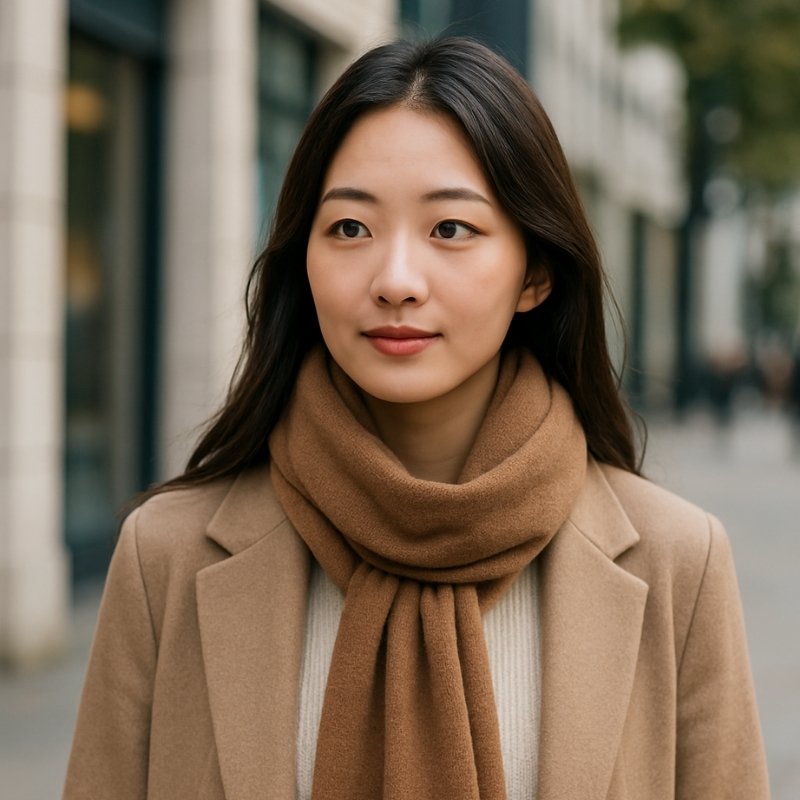 cách quàng khăn len cashmere