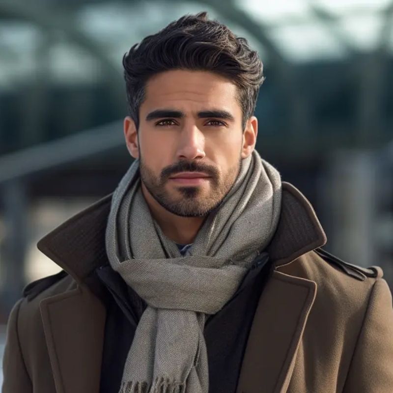 quàng khăn choàng cashmere cho nam