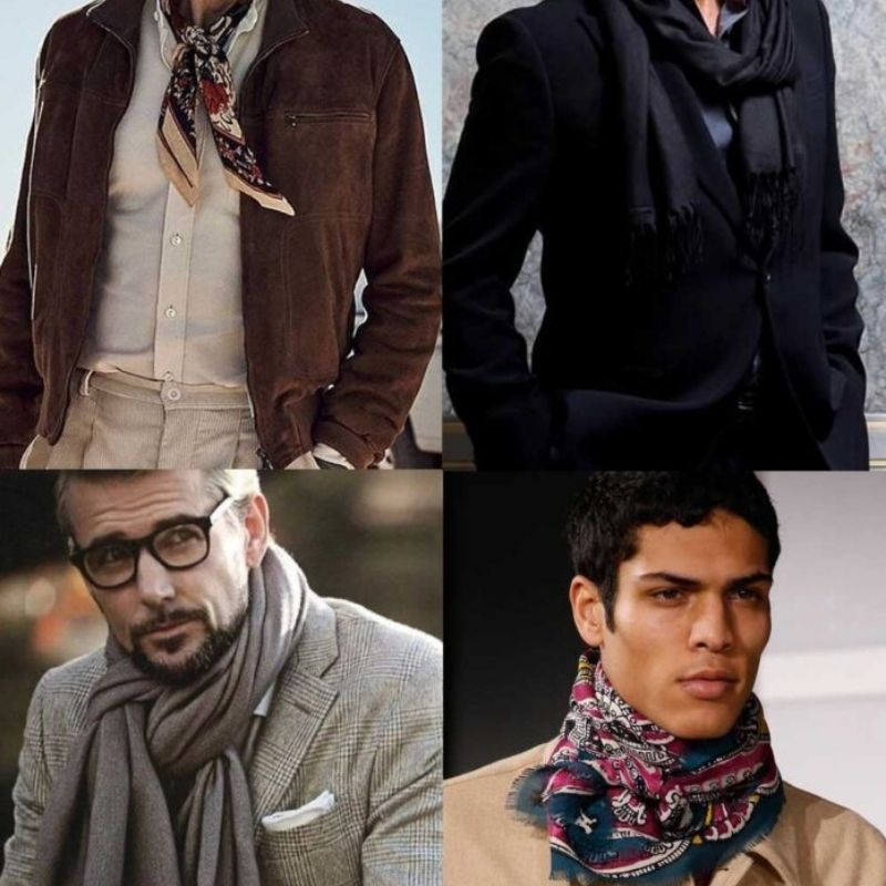 quàng khăn choàng cashmere cho nam