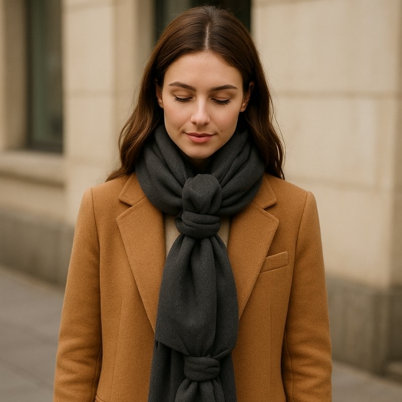 cách quàng khăn len cashmere