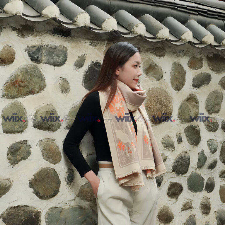 cách quàng khăn cashmere