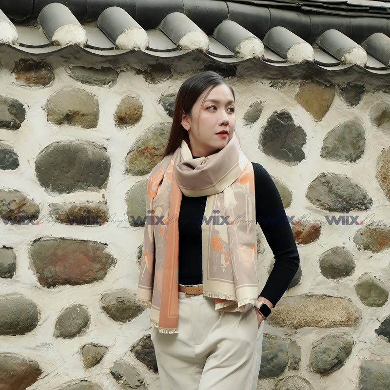 cách quàng khăn cashmere